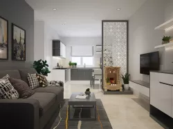 Apartment interior modern full 3D model