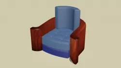 Art Deco Armchair 3D model