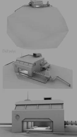 Asteroid base Free 3D model