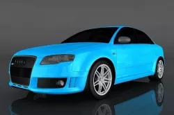 Audi rs4 2006 Low-poly  3D model
