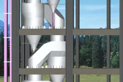 B-Kiln Feed Preheater Calciler-2S-ILC Free 3D model