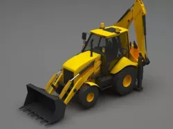 Backhoe 3D model