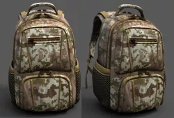 Backpack Camping Generic military human bag  Low-poly  3D model