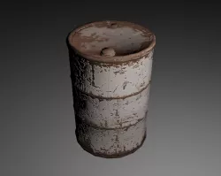 Barrel Explosive Free low-poly  3D model