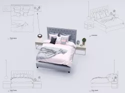 Bed Revit High Quality 3D models 3D model