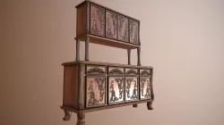 Big Cuisine Storage Cabinet Low-poly  3D model