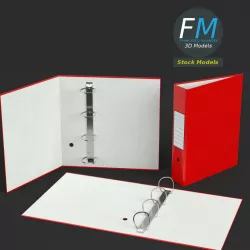 Big ring binders 3D model