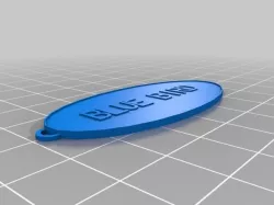 Blue Bird Key Ring