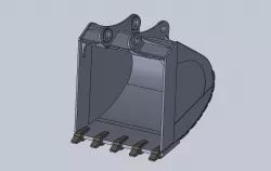 Bucket Hitachi ZX330 Free 3D model