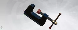 C CLAMP ASSEMBLY Free 3D model