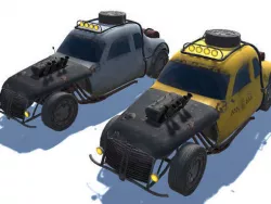 Car Monsters Low-poly  3D model