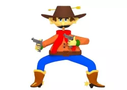 Cartoon Cowboy 3D model