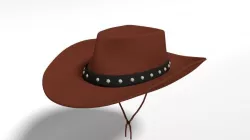 Cartoon Cowboy Hat 3D model