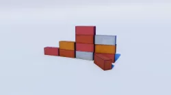 Cartoon Prop Essentials - Bricks Low-poly  3D model