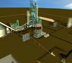 Cement Plant Layout - A Navis Works Presentation Free 3D model