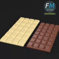 Chocolate bars 3D model
