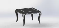 classical  table  Free 3D model