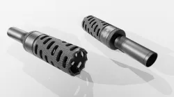 CMB Helical Baffle 12 Gauge Shotgun Muzzle Brake Low-poly  3D model