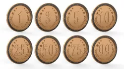 Coins Low-poly  3D model