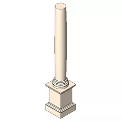 Column w Pedestal Free 3D model