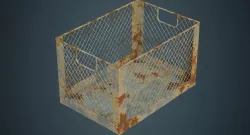 Crate 2B Low-poly  3D model