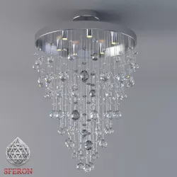 Crystal ceiling light Free 3D model