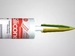 Customizable cap / connector for silicone caulking gun tubes