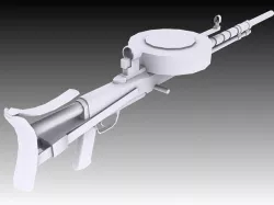 Degtyaryova Tankovy Machine Gun Low-poly  3D model