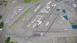 Detroit Metropolitan Wayne County Airport - DTW Low-poly  3D model