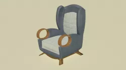 Diamond Sole Armchair 3D model