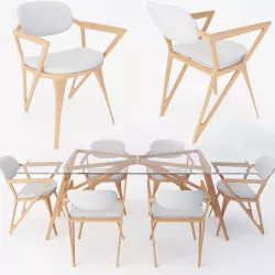 dining table chair  3D model
