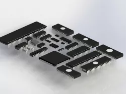 DIP IO SO SDIP PLC Chips Free 3D model