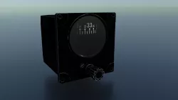 DIRECTIONAL GYRO GAUGE Low-poly  3D model