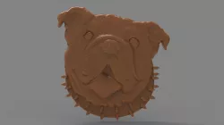 Dog 3d stl models for artcam and aspire Programmes 3D model