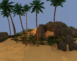 Dream Small tropical Island Free 3D model