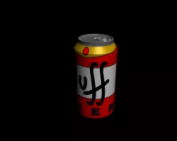 Drink beer can Free 3D model
