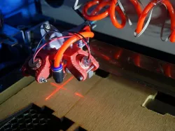 Dual line laser pointer holder for chinese laser cutter