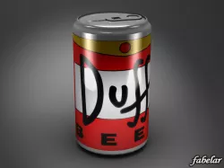 Duff beer can Free 3D model