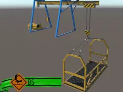 Electric lift  Low-poly  3D model