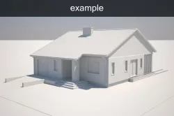 Example house model Free 3D model