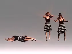Female bad health motions for iclone 3D model