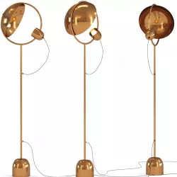 Floor Lamp Reflector Brass 3D model