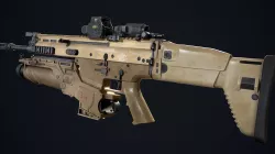 FN SCAR-L - EGLM Low-poly  3D model