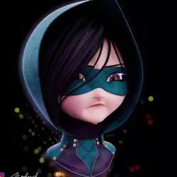 For Commission Make a head Modeling Character  Low-poly  3D model