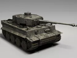 German Tiger Tank Free 3D model