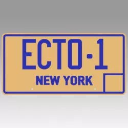 Ghostbusters 2 ECTO-1 New York Replica Prop License Plate 3D model