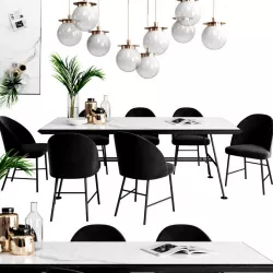 Giopagani Chair Avec Moi and Table Absinthe 3D model