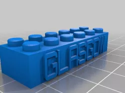 GLASGOW Lego Block Necklace/Keychain