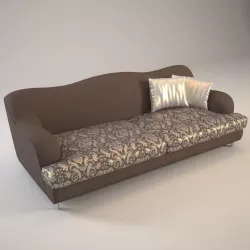 Golden sofa 3D model