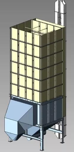 Grain dryer Free 3D model